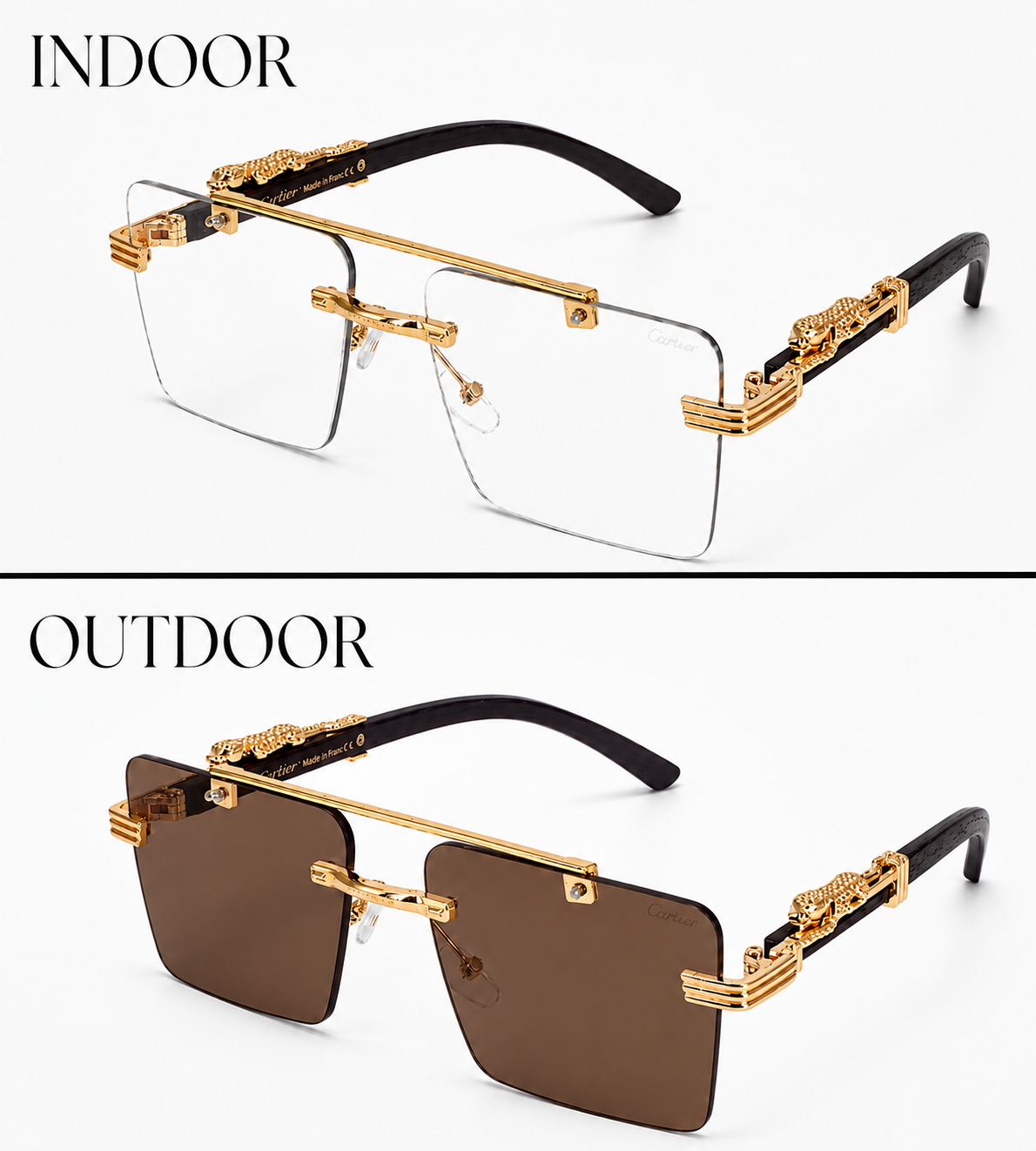 Magic Glasses - 1026 Gold Brown