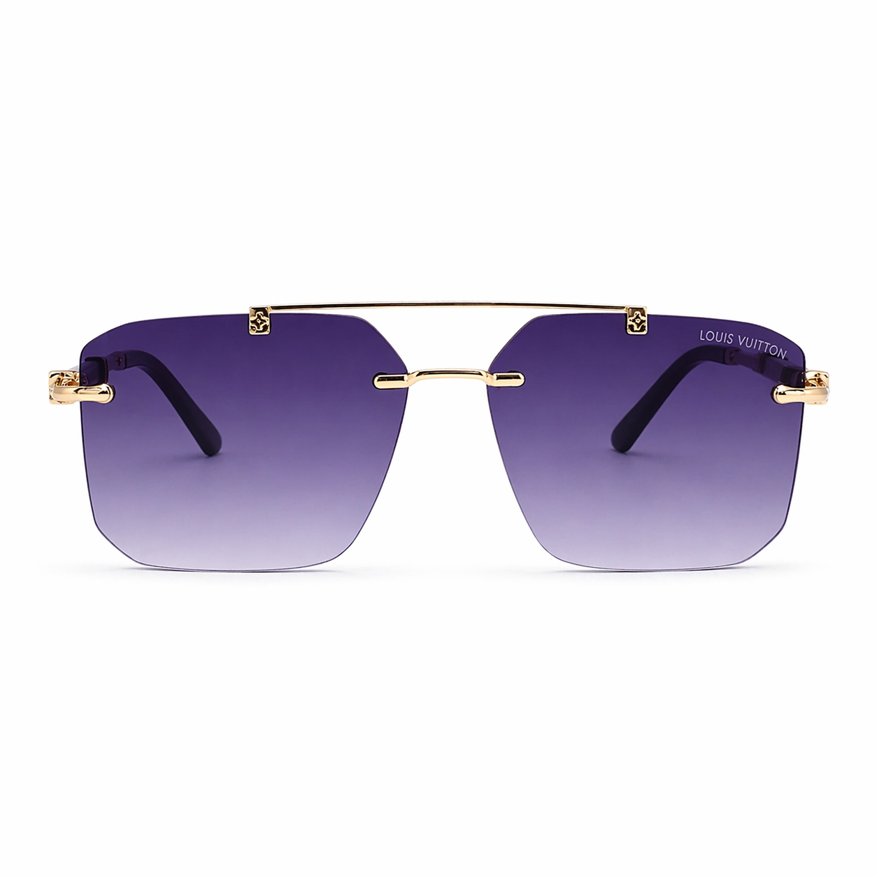 Louis Vuitton Luxury Gold Blue