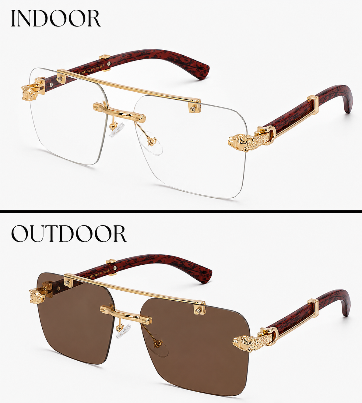 Magic Glasses - 1027 Gold Brown