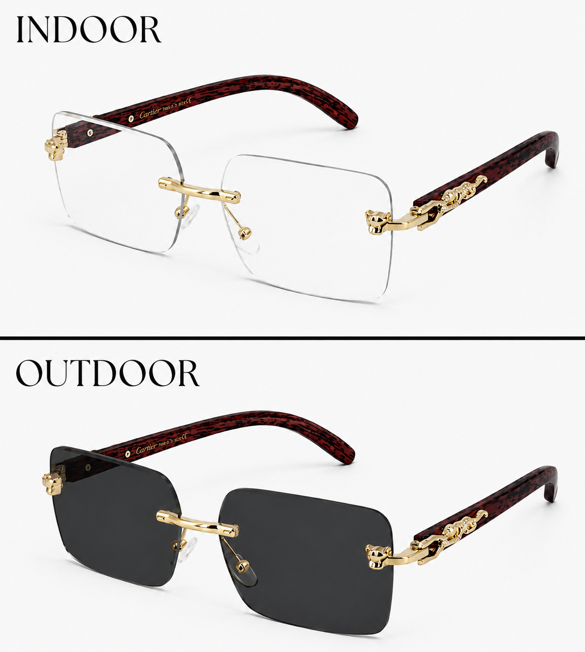Magic Glasses - 1018 Gold Black
