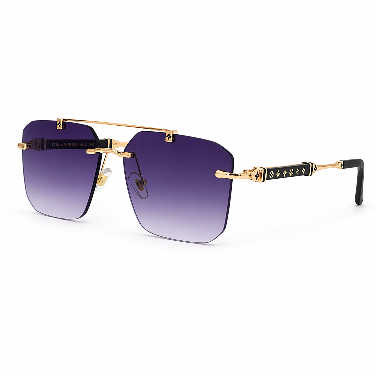 Louis Vuitton Luxury Gold Blue