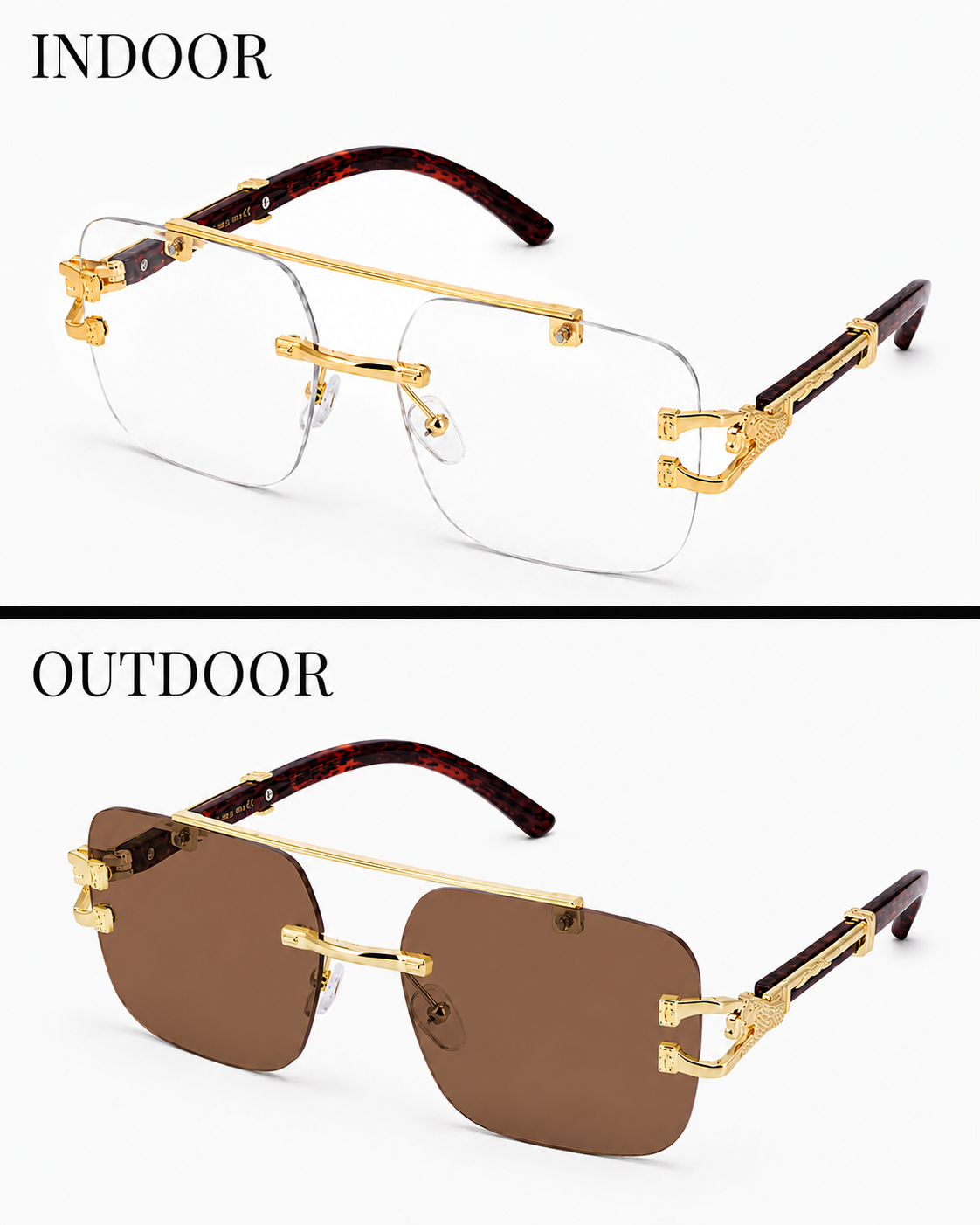 Magic Glasses - 108 Gold Brown